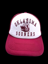 Oklahoma Sooners Trucker Hat Ball Cap Snapback Foam Mesh OU Schooner Mens OSF - £35.35 GBP