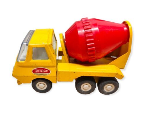 Primary image for Vintage 1970's Tonka TINY-TONKA Cement Mixer Truck Pressed Steel