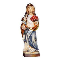 Saint Elisabeth Wooden Statue, Life size Saint Sacred Religious Statues - £118.11 GBP