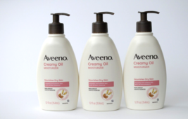 Aveeno Creamy Oil Moisturizer Dry Skin Oat and Almond Oil 12 Oz Each Lot... - $60.00