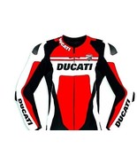 Motorcycle Ducati Leather Jacket-Motorbike Leather Riding Jacket - $3,010.68 MXN+