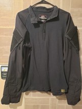 Tru-Spec Men&#39;s Medium Reg Black Long Sleeve Combat Shirt Cordura Baselayer - £23.94 GBP