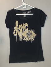 Reebok Diva Soft New Orleans Saints Womens T-Shirt Size Large - £13.24 GBP