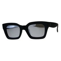 Womens Square Rectangular Sunglasses Beveled Frame Mirror Lens UV400 - £14.91 GBP