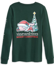 Women’s Vineyard Vines L/S Mrs. Claus Christmas Whale Graphic T-Shirt Sz XS NWT - £31.14 GBP