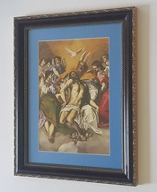 El Greco Art Print Jesus &amp; Holy Trinity Highest Quality Framing - $65.00