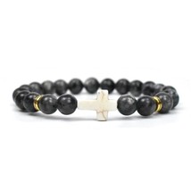 Ross bracelet faith black matte lucky beads bracelets handmade men women prayer fitness thumb200