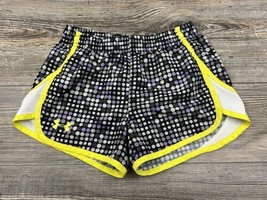 Under Armour Activewear Shorts Youth Girls Medium Polka Dot Loose Fit Heat Gear - £8.55 GBP