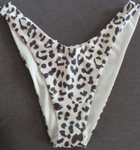American Eagle Aerie Leopard Super High Cut Cheeky Bikini Bottom Size XL - £10.18 GBP