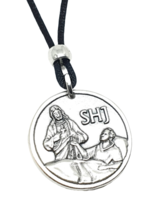 Gebet für Kranke Halskette Anhänger Sacred Heart of Jesus Christ SHJ - £9.89 GBP