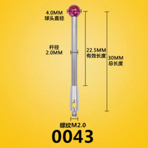 4.0mm Ruby Ball Tips 30mm Long CMM Ceramic Stylus M2 CMM Touch Probe 0043 - $26.61