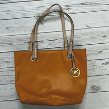 Michael Kors Mustard Yellow Saffiano Leather Tote Shoulder Bag - £45.75 GBP