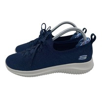 Skechers Ultra Flex Flourishing Lace Up Shoes Comfort Navy Blue Womens Size 7 - £30.58 GBP