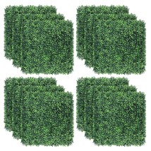 12Pcs Artificial Boxwood Topiary Hedge Plant Uv Protection Indoor Outdoor Privac - £122.29 GBP