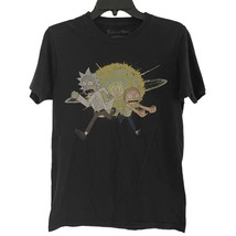 Rick &amp; Morty S Small Mens Tee Shirt Classic Fit Short Sleeve Black Crew Neck - £8.96 GBP