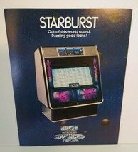 Rowe Starburst Jukebox FLYER Original Phonograph Music Paper Artwork Sales Sheet - $27.90