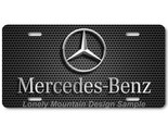 Mercedes-Benz Inspired Art Gray on Grill FLAT Aluminum Novelty License T... - £14.11 GBP