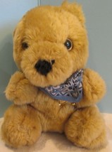 Vintage 7&quot; Sitting Avon Teddy Bear Blue Bandana -BEARIFF The Sheriff - £11.51 GBP