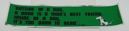 Outside of A Dog A Book Is ... Groucho Marx Quote Foil Bumper Sticker NE... - £2.38 GBP