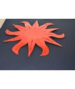 Art-Metal Sun Wall Artwork Red 20-inch Diameter - $49.50