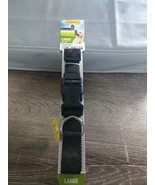 Ruffin&#39; It Large Adjustable Quadlock Buckle Dog Collar - Black/ Checkere... - $33.80 CAD