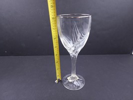 Lenox Debut Platinum Full Lead Crystal Goblet Wine Champaign Glass Set of 4 - £71.57 GBP