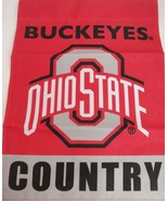 Ohio State Buckeyes Country Yard Window Flag Banner 13&quot; x 18&quot; 2 Sided Ne... - £7.39 GBP