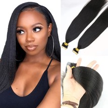 40 Pieces Yaki Straight Tape In Hair Extensions Real Human Hair Remy Tape In Ext - £43.11 GBP