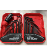 35 Piece Hex Key Set  with Red Storage Case  Allen Wrench Set NEW - $377.29 MXN