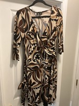 AB STUDIO WRAP TIE SASH KNEE LENGTH DRESS. MEDIUM - $239.05 MXN
