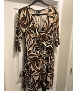 AB STUDIO WRAP TIE SASH KNEE LENGTH DRESS. MEDIUM - $12.99