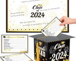 Graduation Decorations Class of 2024, Original Graduation Cap Shaped Car... - $21.51