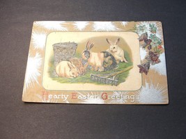 Hearty Easter Greetings - Postmarked 1914  Postcard. - £7.76 GBP