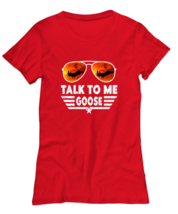 Jet Fighter TShirt Talk To Me Goose Red-W-Tee  - £17.99 GBP