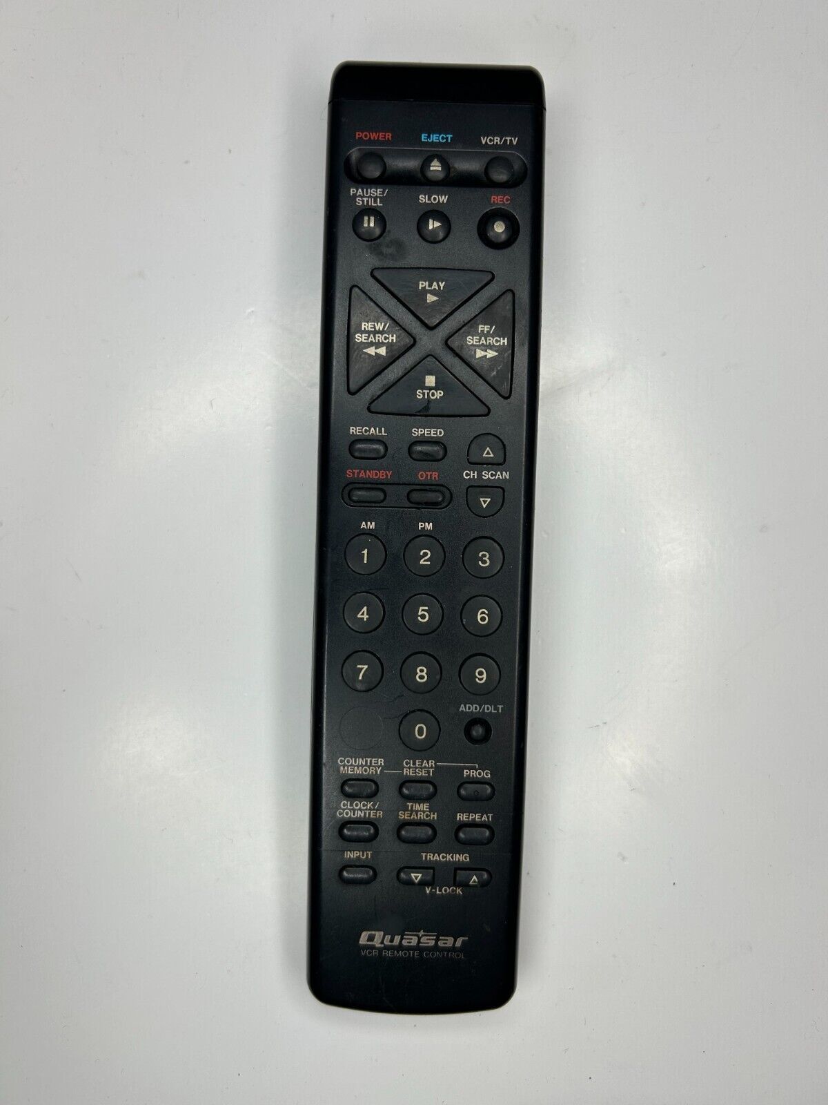 Quasar VSQS1016 TV VCR Remote Control,OEM for VH6410 UP1775H VH1000 VH200  			