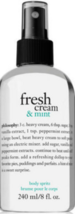 Philosophy Fresh Cream & Mint Body Spritz 8 oz 240 ml - $39.99