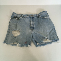 Very distressed vintage men&#39;s cutoff shorts frayed holes and stains  - $24.70