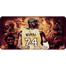 kobe bryant photo legend #24 mamba lakers basketball license plate usa made - £24.10 GBP