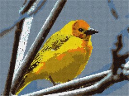 Pepita Needlepoint Canvas: Yellow Bird, 12&quot; x 9&quot; - £68.65 GBP+