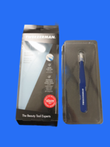 Tweezerman Slant Tweezer Blue Hand Filed Tips Stainless Steel High Preci... - $13.99