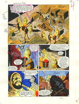 Detective Comics #587-ORIGINAL D.C. Production ART-PG 4 Vg - £29.15 GBP