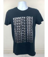 Kenneth Cole Shirt Men&#39;s T Shirt Size Small Logo Black Pullover + FREE S... - £7.85 GBP
