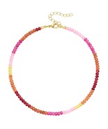 Beaded Necklaces for Women, Boho Colorful Natural Stone Bead Choker - $19.99