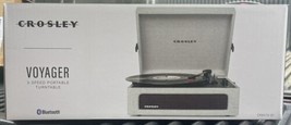 Crosley CR8017A-GY 3 Speed Voyager Portable Record Player Turntable - Gray - £36.82 GBP