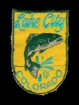 Vintage Travel Souvenir Embroidery Patch Lake City Bass Fly Fishing Colo... - £7.75 GBP