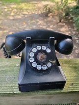 Vintage Western Electric Black Bakelite Rotary Dial  1940&#39;S Telephone - $38.81