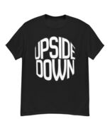Upside Down tshirt Funny Humorous Gift Teenager black t-shirt tee - $15.35+