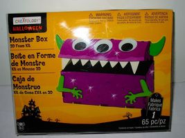HALLOWEEN Monster Box By Creatology 3D Foam Kit 65pc 6+Years old Scary F... - $7.89