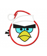 Angry Birds Santa Applique Machine Applique Machine Embroidery Design - £3.12 GBP