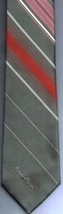 Roberto Capucci Necktie Gray Red Pink White Stripes - £8.55 GBP